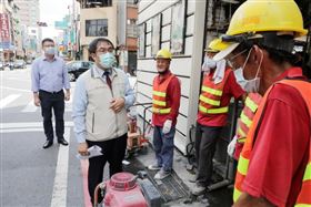 黃偉哲視察台南市路口安全 照片來源:台南市政府提供