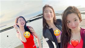 郭書瑤一身性感泳裝辣曬魔鬼身材，引來網友紛紛誇讚。（圖／翻攝自郭書瑤IG）