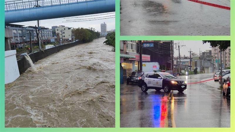 新／深夜雨炸新竹　香山高中緊急宣布停課