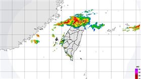 雷達回波圖（圖／翻攝自中央氣象局）
