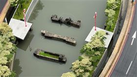 新竹東門城,大雨,淹水,蓄洪池（圖／民眾提供）