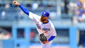 ▲前樂天桃猿洋投狂威（Dylan Covey）重回大聯盟一天，就遭道奇指定讓渡。（圖／路透社／達志影像）