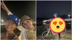 57歲「玉女偶像」夜騎穿超辣！同框女兒像姊妹　凍齡好身材不藏了（圖／翻攝自方文琳臉書）