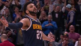 穆雷第四節手感甦醒，單節砍進4顆三分球、豪取22分。（圖／翻攝自ESPN推特）