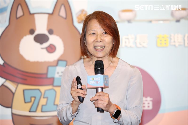 台灣流行疾病學專家何美鄉博士出席【制伏腸病毒 爸媽更安心】衛教記者會 。（圖／記者楊澍攝影）