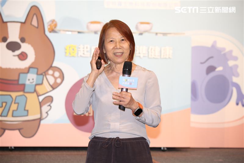 台灣流行疾病學專家何美鄉博士出席【制伏腸病毒 爸媽更安心】衛教記者會 。（圖／記者楊澍攝影）