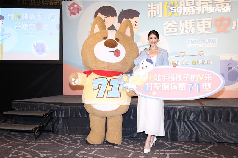 腸病毒衛教大使趙孟姿出席【制伏腸病毒 爸媽更安心】衛教記者會 。（圖／記者楊澍攝影）