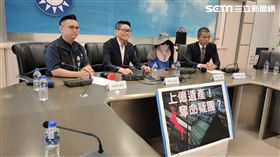 台中市議員黃健豪、賴順仁開記者會，揭發男高中生繼承5億房產，竟突然跟代書兒子同性結婚後墜樓亡。（圖／翻攝畫面）