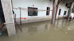 新竹縣,竹北,淹水,崇義里（圖／翻攝畫面）