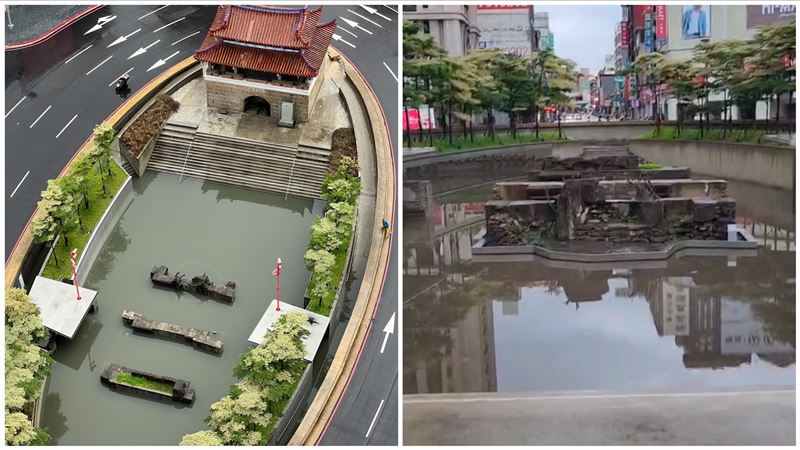 雨炸新竹東門城變「蓄水池」市府曝原因