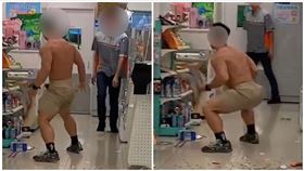 中壢,肌肉男,7-11,大吼（圖／翻攝自記者爆料網）