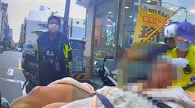 中壢分局,肌肉男,浩克,毆警,傷勢（圖／翻攝畫面）