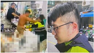 警K12下制伏半裸浩克　桃警曬傷勢說話了