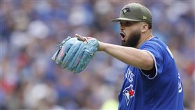 ▲馬諾亞（Alek Manoah）因教頭忘記喊過暫停，而遭換下場。（圖／美聯社／達志影像）