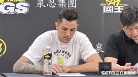 夢想家洋將卡拉曼出席賽後記者會。（圖／記者蔡厚瑄攝影）