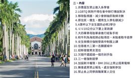 台大經濟系生政見涉歧視！（圖／記者陳弋攝影、翻攝畫面）