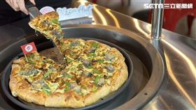 必勝客,香菜大腸蚵仔麵線披薩,記者劉沛妘攝影