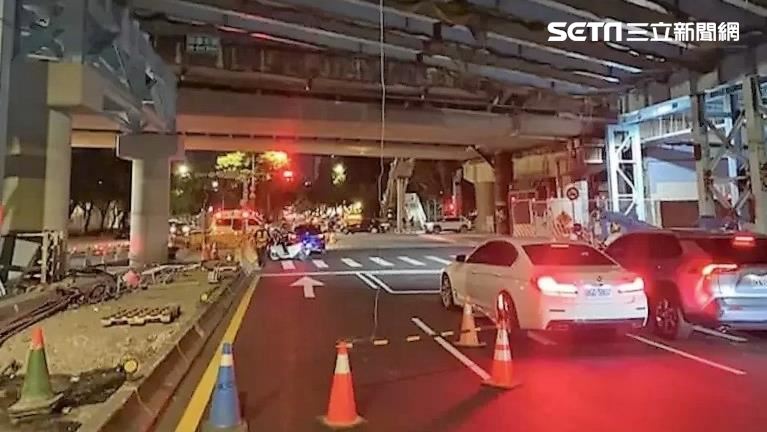 民權大橋垂掛繩索　騎士被絆倒摔斷3肋骨