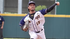 ▲陽耀勳時隔993天再登上投手丘，場上最快球速可達137公里。（圖／中央社）