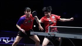 台灣女雙鄭怡靜／李昱諄組合。（圖／翻攝自WTT官網）