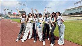 ▲樂天女孩參觀道奇球場。（圖／樂天桃猿球團提供）