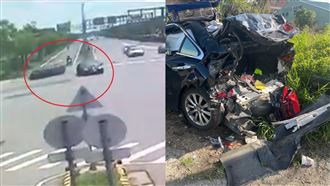 職棒前選手遭追撞兒送加護…驚悚畫面曝光