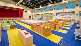 目前七堵室內兒童樂園內部空間照片。（圖／基隆市政府提供）