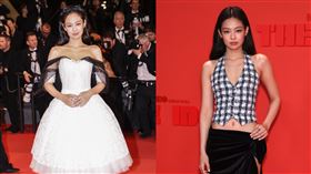 Jennie坎城影展。（圖／美聯社／達志影像）
