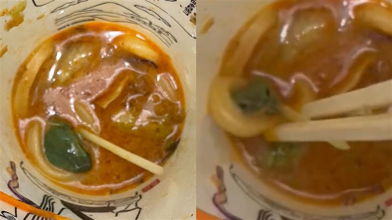 烏龍麵驚見「青蛙在游泳」！他嚇：是活的