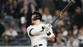 ▲賈吉（Aaron Judge）9局下敲追平轟。（圖／美聯社／達志影像）