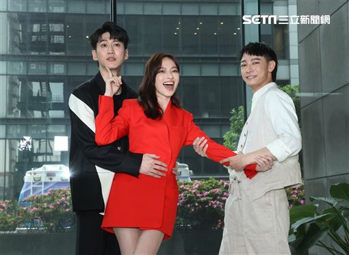 孫沁岳、姚以緹、劉修甫「鬼之執行長」卡司發布會。（圖/記者邱榮吉攝影）