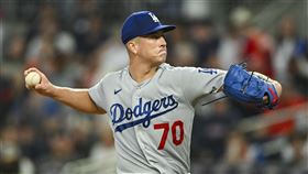 ▲道奇新秀米勒（Bobby Miller）主投5局失1分奪生涯首勝。（圖／美聯社／達志影像）