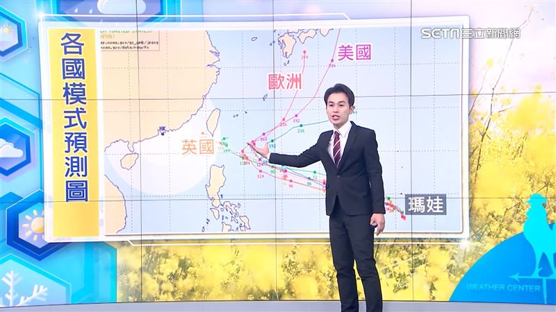 「瑪娃」路徑仍分歧！1模式估穿巴士海峽