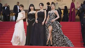 ▲坎城影展，aespa。（圖／美聯社／達志影像）