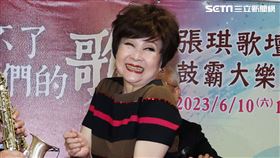 張琪和妹妹張琴共同出席演唱會發布活動。（圖／記者邱榮吉攝影）