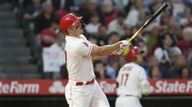 ▲「神鱒」楚奧特（Mike Trout）敲出生涯第362轟。（圖／美聯社／達志穎像）