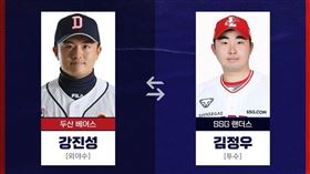 ▲姜眞聖被交易到SSG登陸者。（圖／取自斗山熊FB）