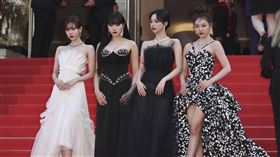 ▲坎城影展，aespa。（圖／美聯社／達志影像）