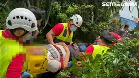 宜蘭縣頭城鎮驚傳飛行傘摔落意外。（圖／翻攝畫面）