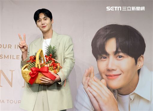 韓星金宣虎首次來台粉絲見面會。（記者邱榮吉/攝影）