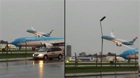 阿根廷總統新機　耍特技超低空進場引注目（圖／翻攝自推特）