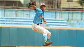 ▲玉山盃宜蘭縣李至浩7局僅用56球，投出「完全比賽」。（圖／中央社）