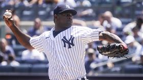 ▲洋基塞維里諾（Luis Severino）6.2局僅挨1安，繳傷後復出代表作。（圖／美聯社／達志影像）