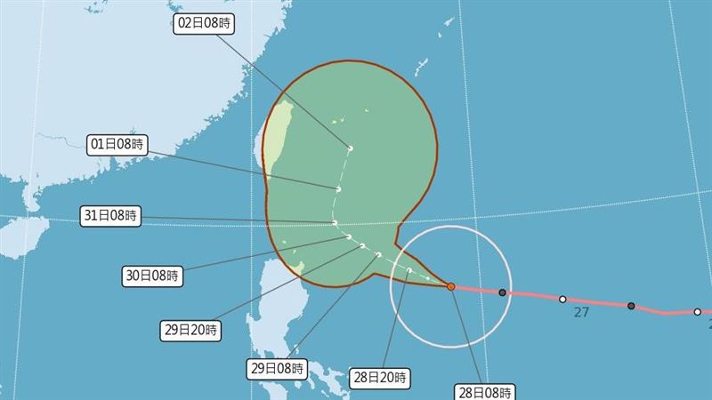 瑪娃移動變慢！氣象局估「明午後發海警」
