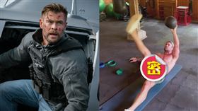 克里斯漢斯沃健身引遐想。（圖／翻攝自IG）