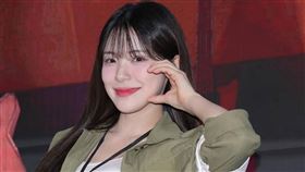 韓國啦啦隊女神李多慧出席遊戲活動。（圖／記者楊澍攝）