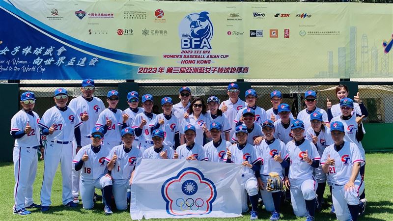 亞洲盃女棒台灣3連勝　取得世界盃資格