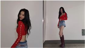 宣美姣好外型加上110公分零贅肉長腿，被封為「南韓第一腿精」。（圖／翻攝自IG／miyayeah）