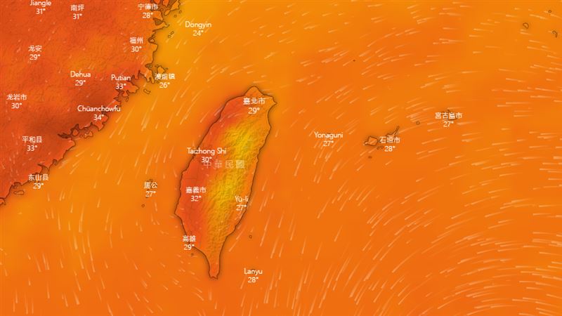 瑪娃掀熱風！4縣市高溫「黃色燈號」