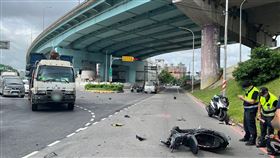 新莊,貨車,,違規,左轉,,機車,騎士,不治,新北,中環路